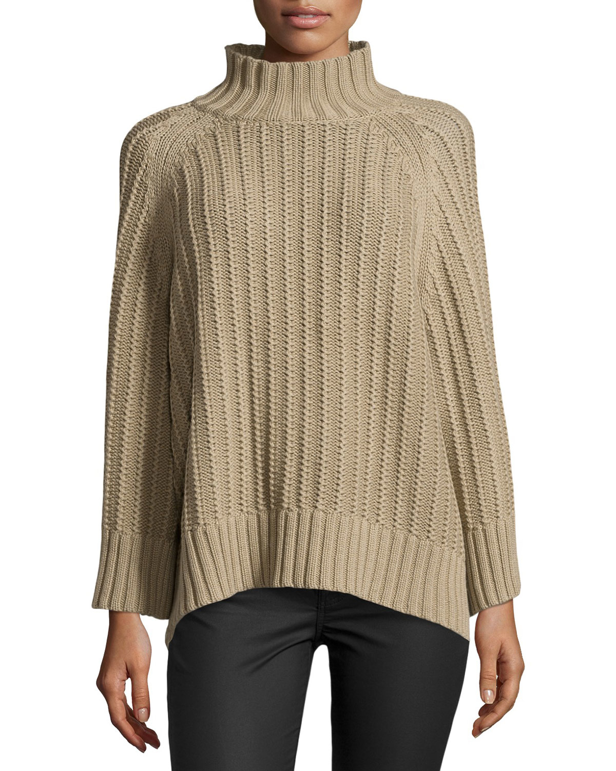 Michael kors Ribbed Shakerknit Sweater in Natural Lyst