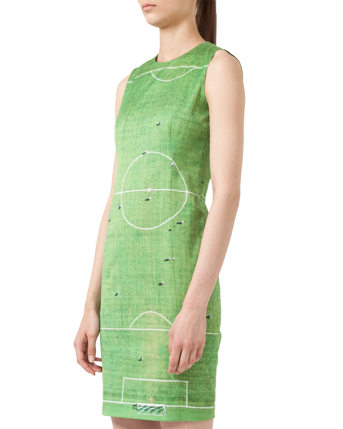 Akris Punto Soccer Field Printed Dress Green in Green (LWNMLTI) | Lyst