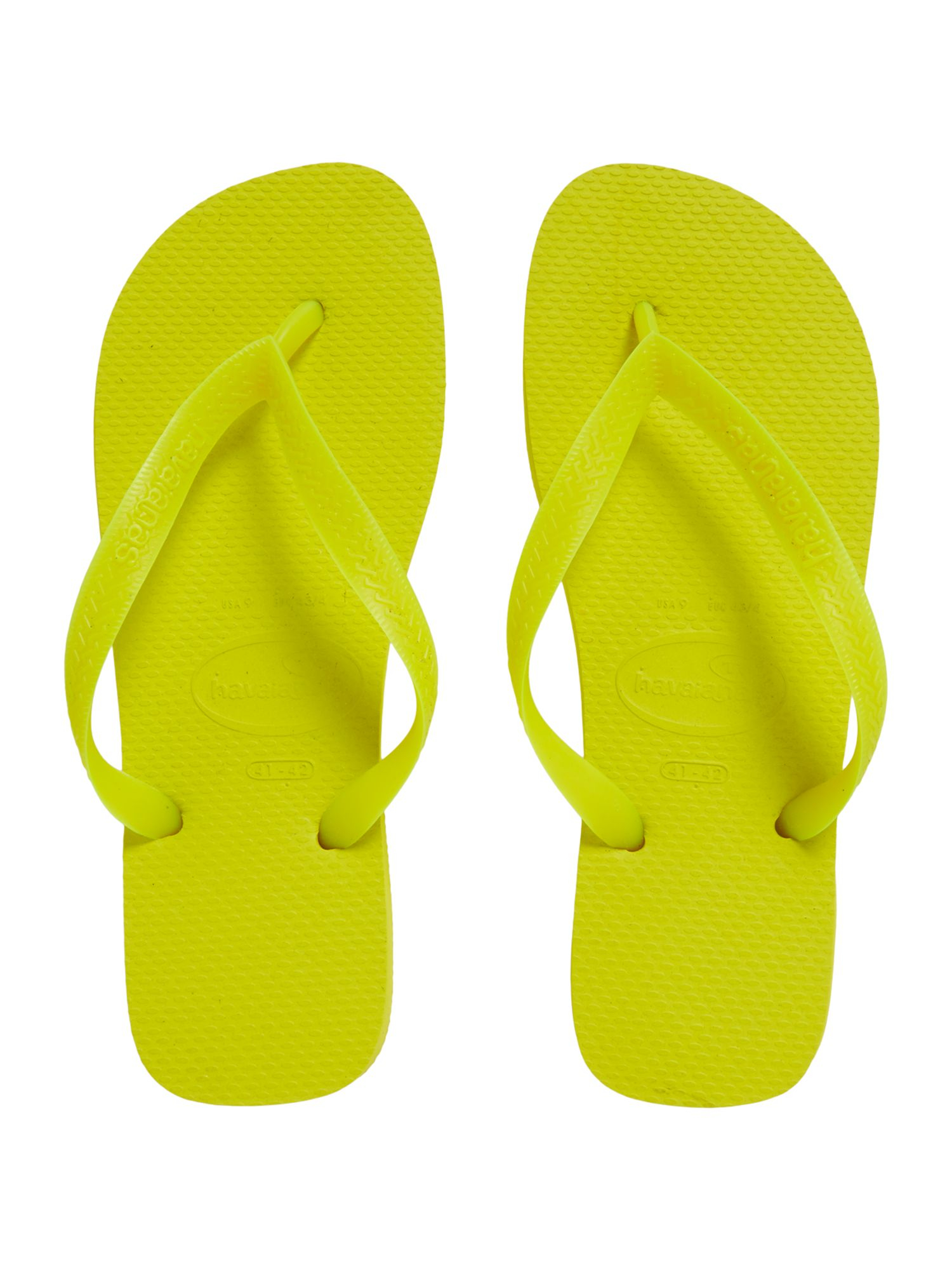 Havaianas All Over One Colour Flip Flop in Yellow for Men | Lyst