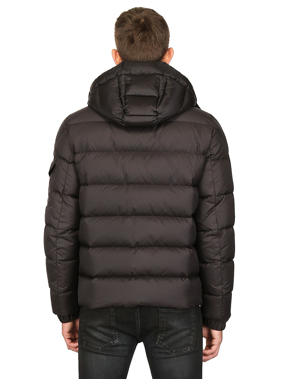 Moncler Hymalay Micro Lux Down Jacket in Brown for Men - Lyst