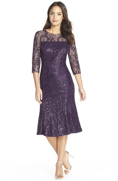 Alex Evenings Tea Length Dress