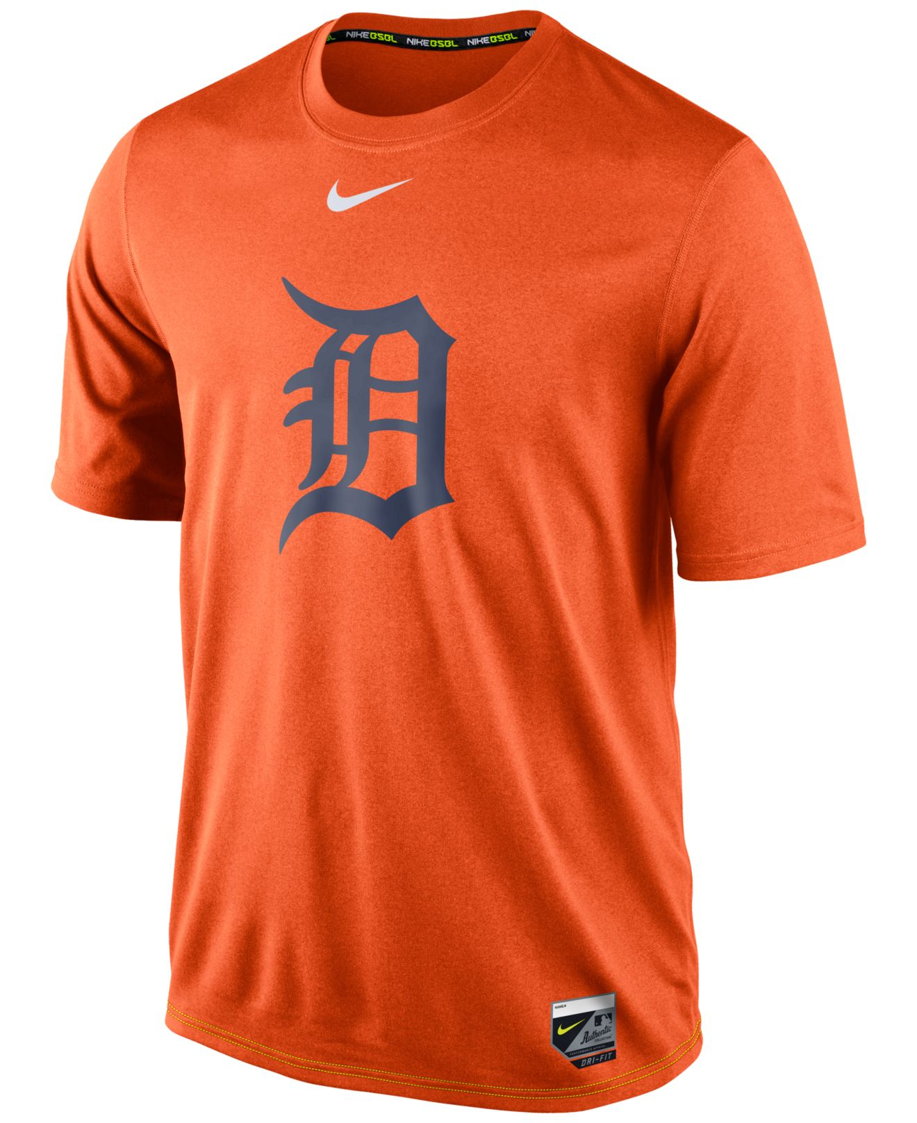 Nike Men's Detroit Tigers Dri-fit Legend T-shirt in Orange for Men | Lyst