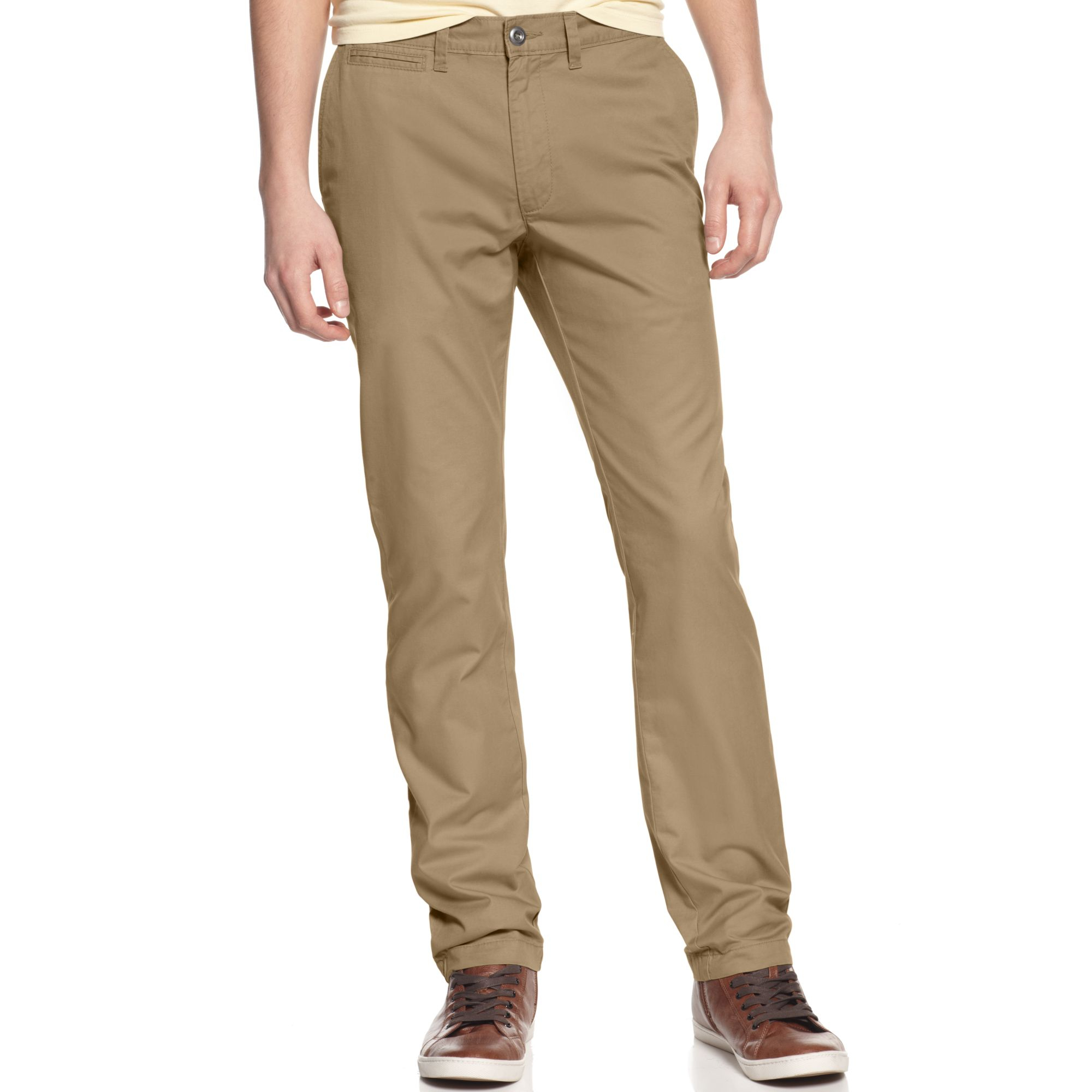 American Rag Chino Pants in Khaki for Men (Rustic Khaki) | Lyst