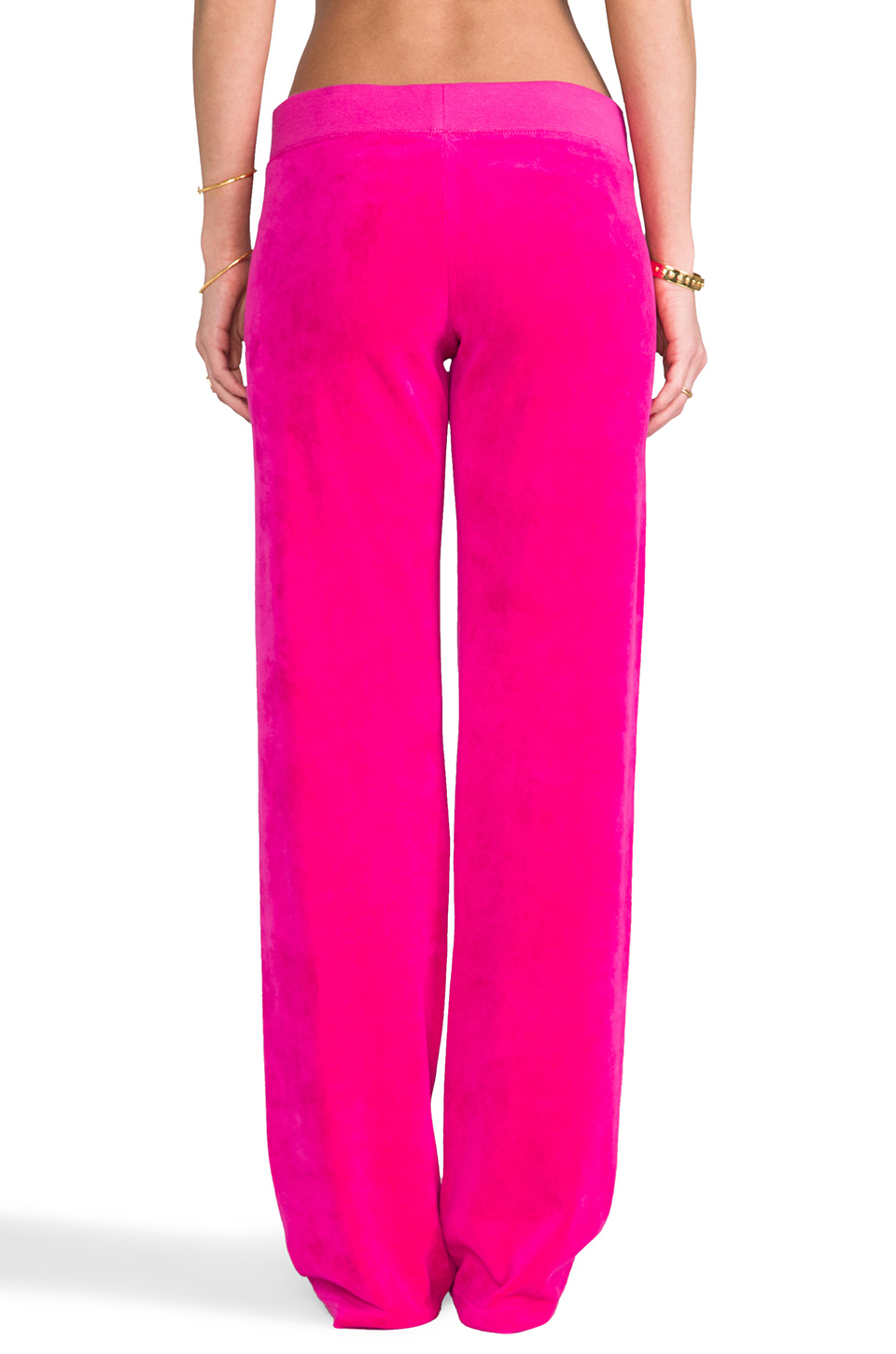 Lyst - Juicy Couture Overgrown Velour Pant in Pink in Pink