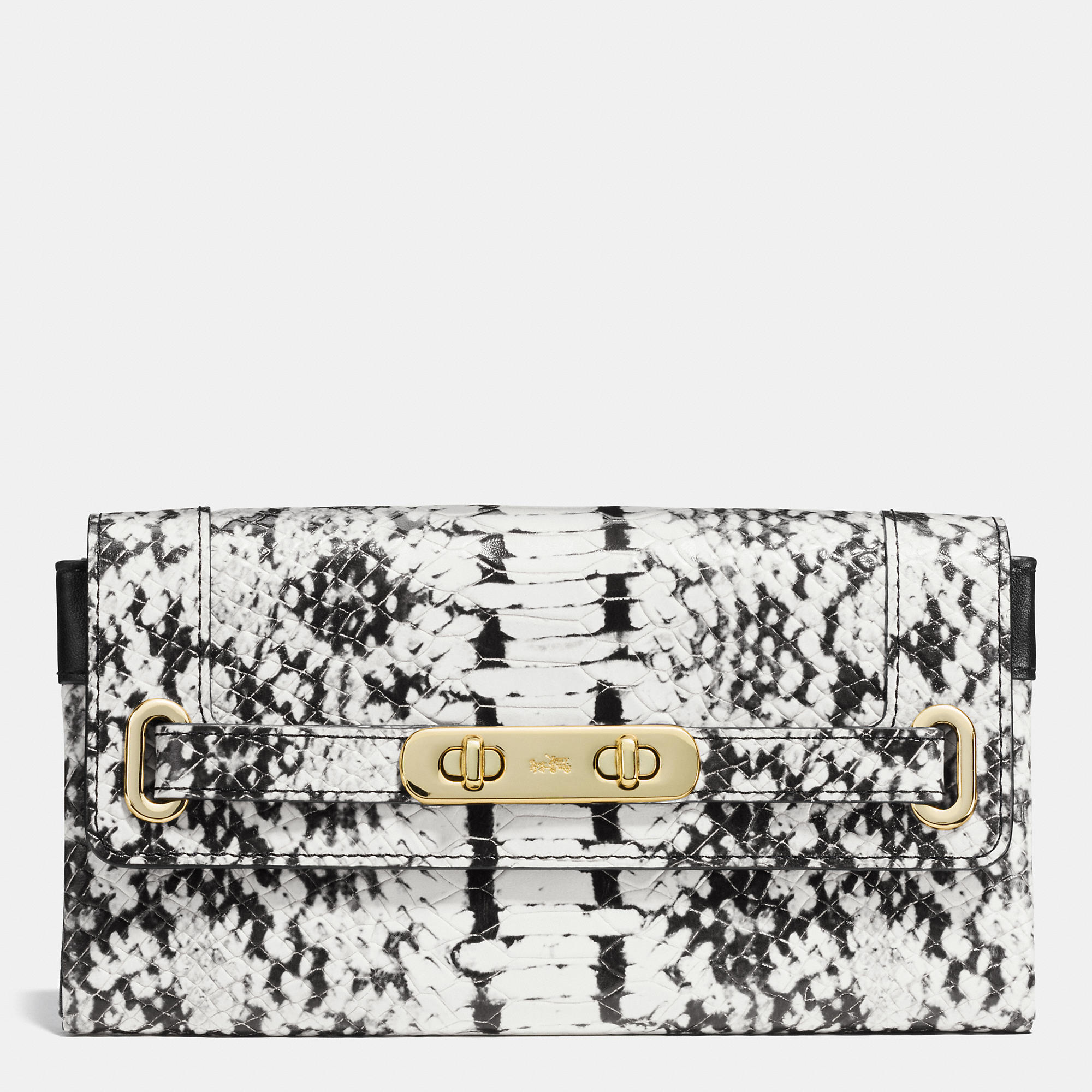 Coach Swagger Wallet In Colorblock Exotic Embossed Leather in ...  