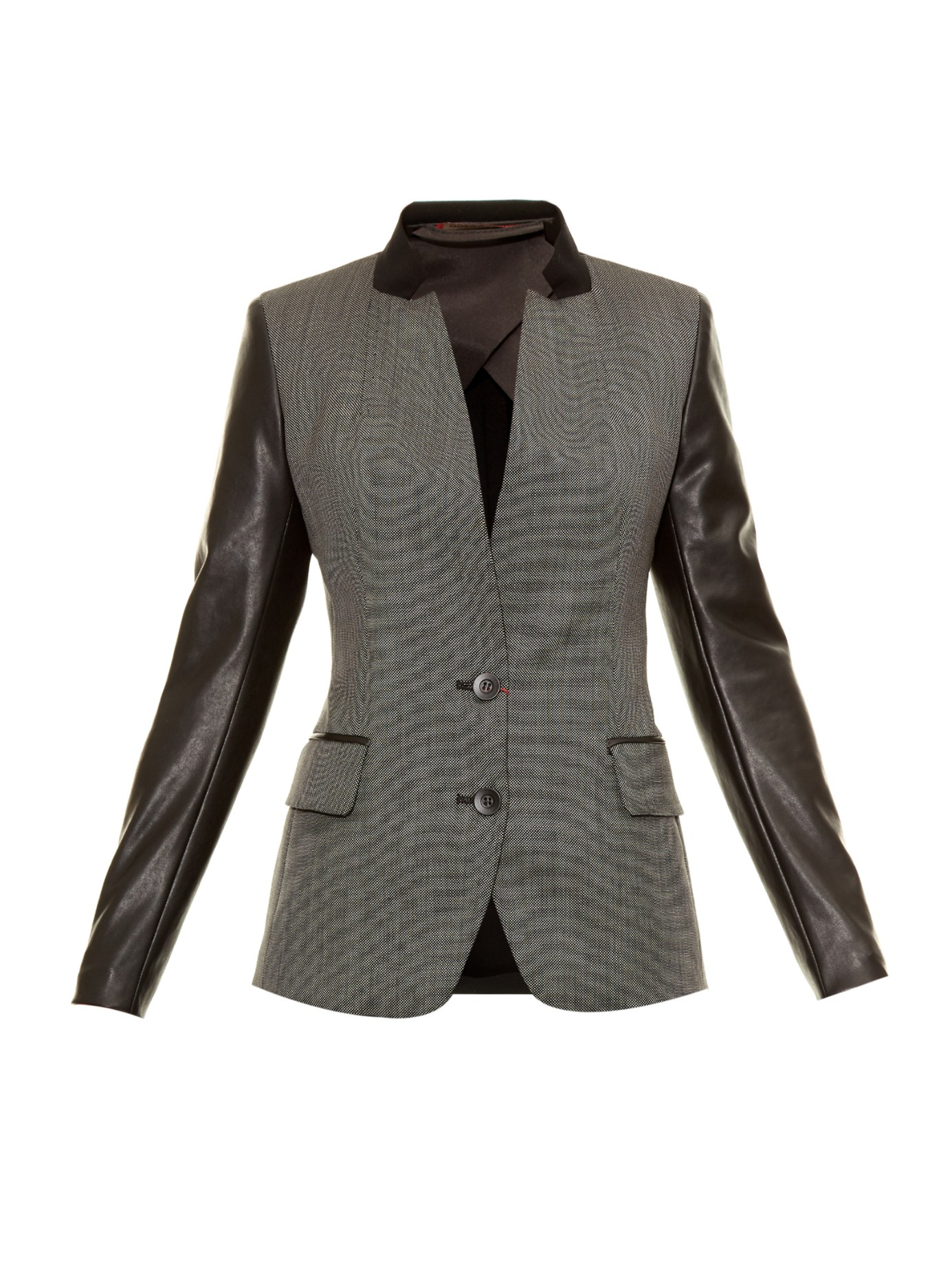 Max mara studio Ugola Wool & Silk-Blend Jacket in Gray | Lyst