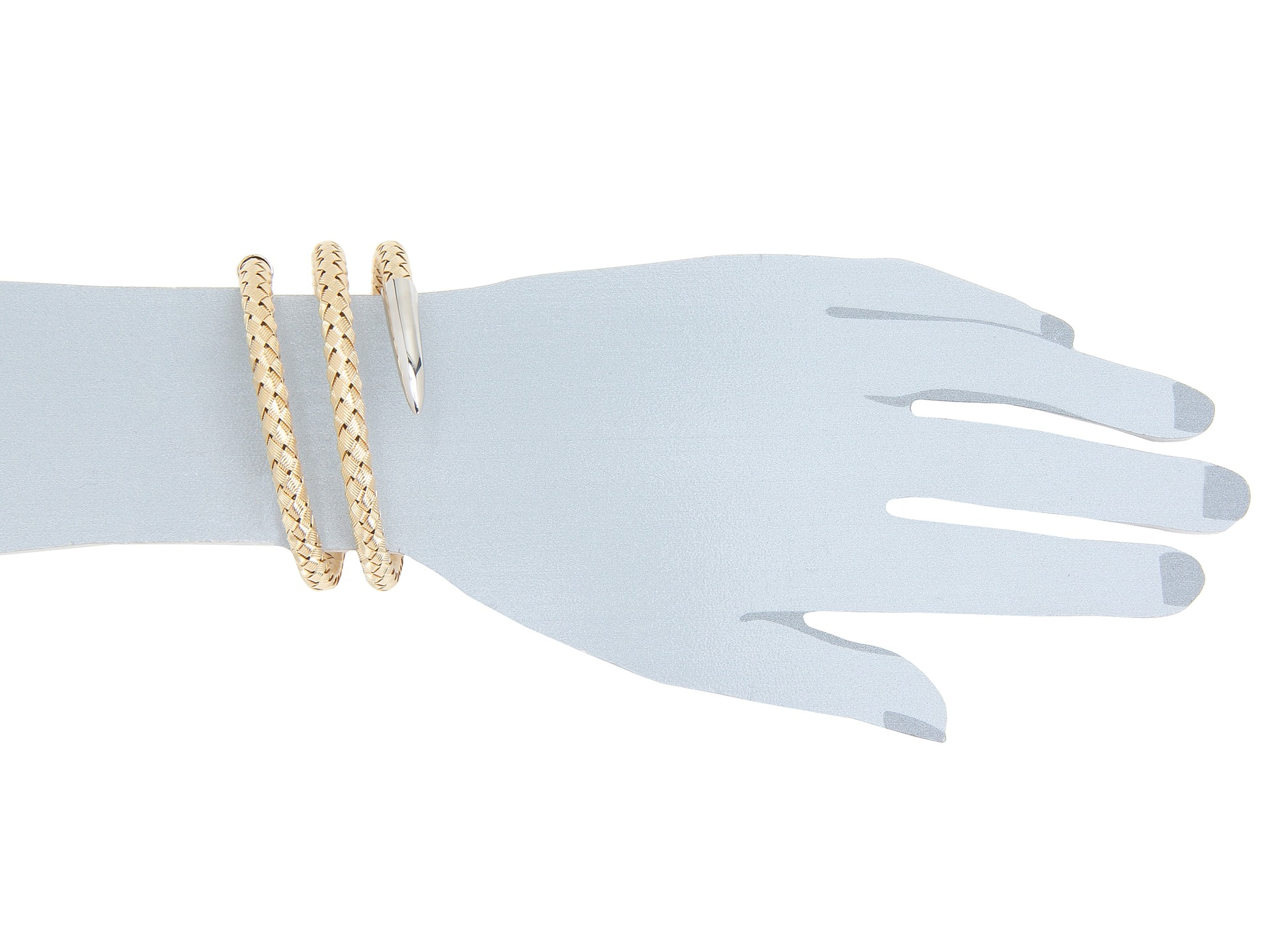 Lyst Roberto Coin Snake Bangle In Metallic Gallery