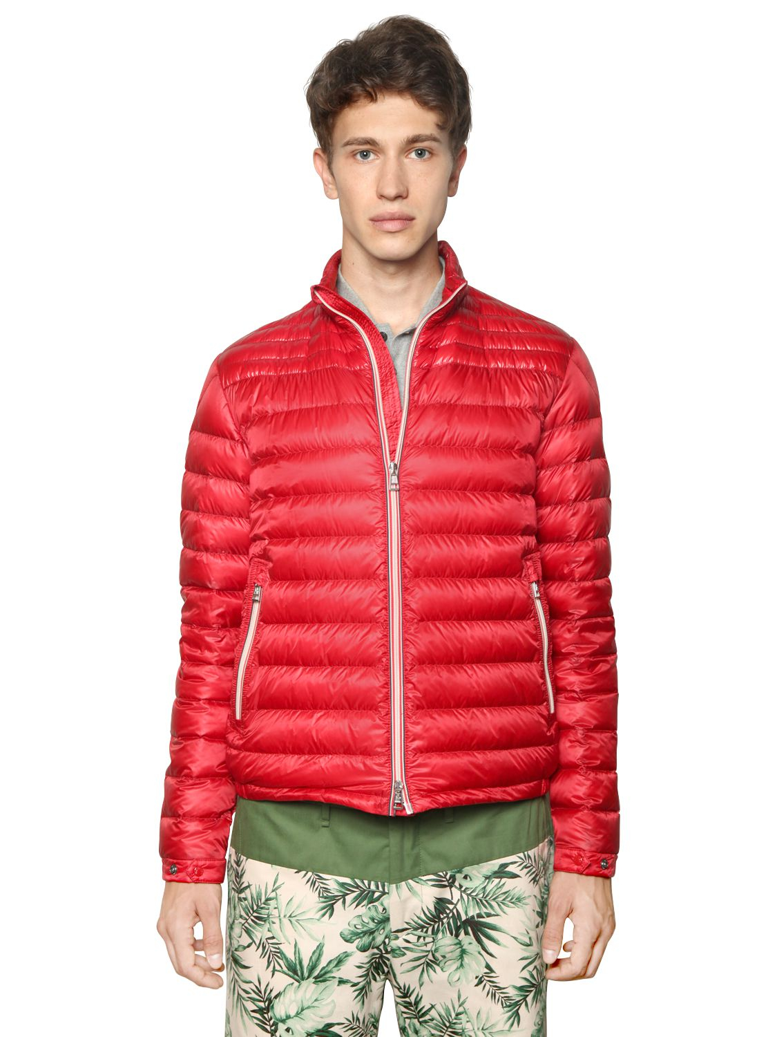 Moncler Daniel Nylon Light Weight Down  Jacket  in Red  for 