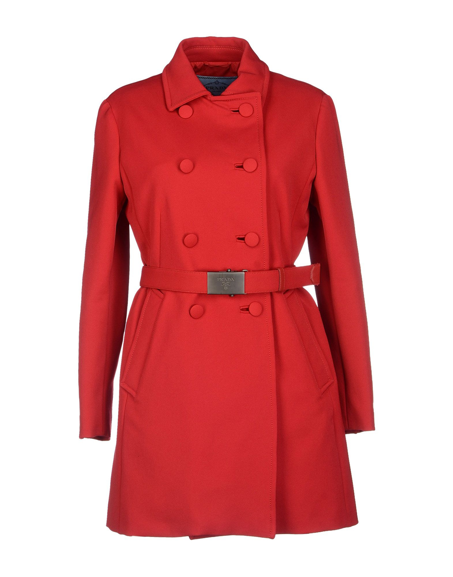 Prada Coat in Red | Lyst