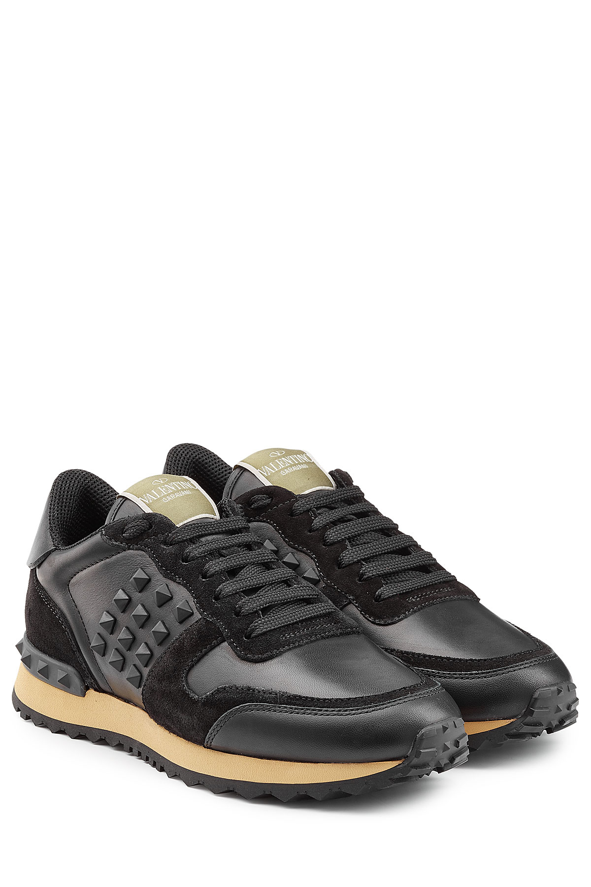 black suede sneakers valentino rockstud leather and suede sneakers black in black suede sneakers valentino rockstud leather and suede sneakers black in