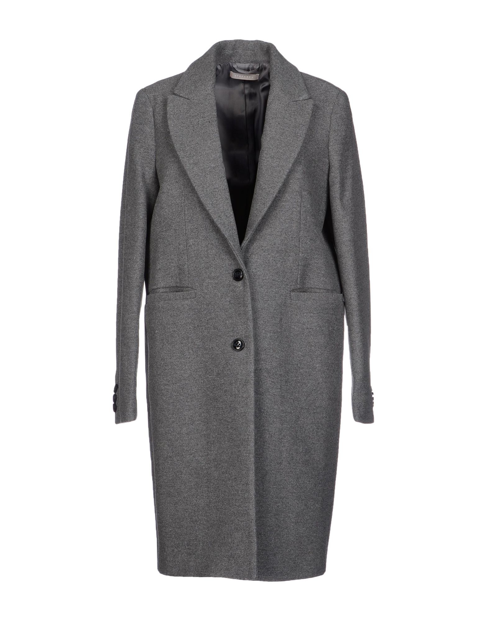 Stefanel Coat in Gray (Grey) | Lyst