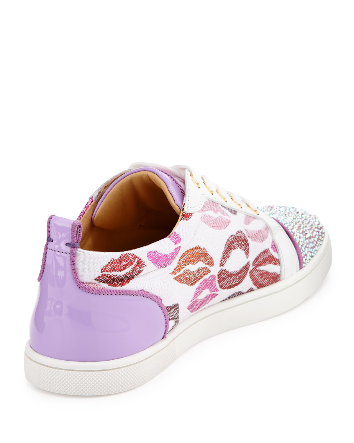 aaa replica shoes - Christian louboutin Gondolastrass Lip-print Low-top Sneaker in ...