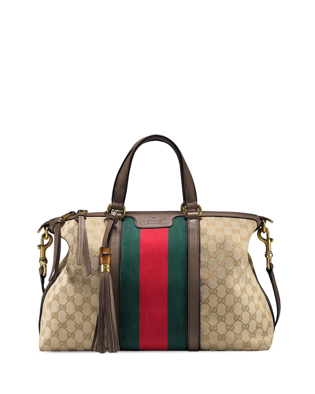 Gucci Rania Original Gg Canvas Tote Bag in Brown - Lyst