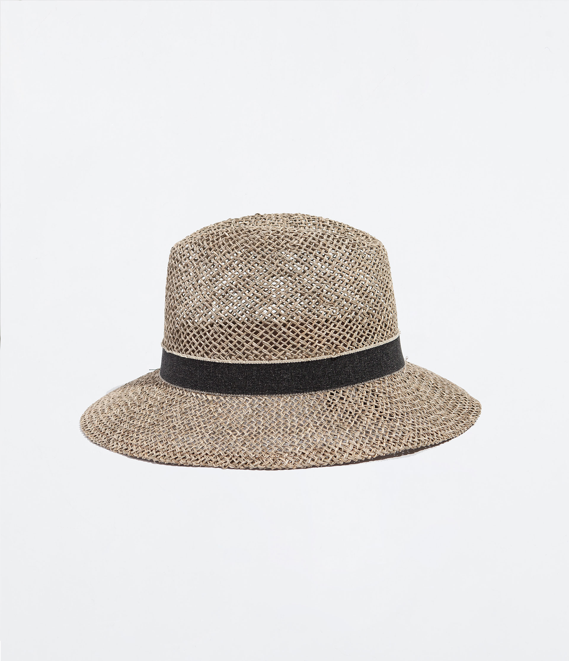 Zara Beige Straw Hat Lyst