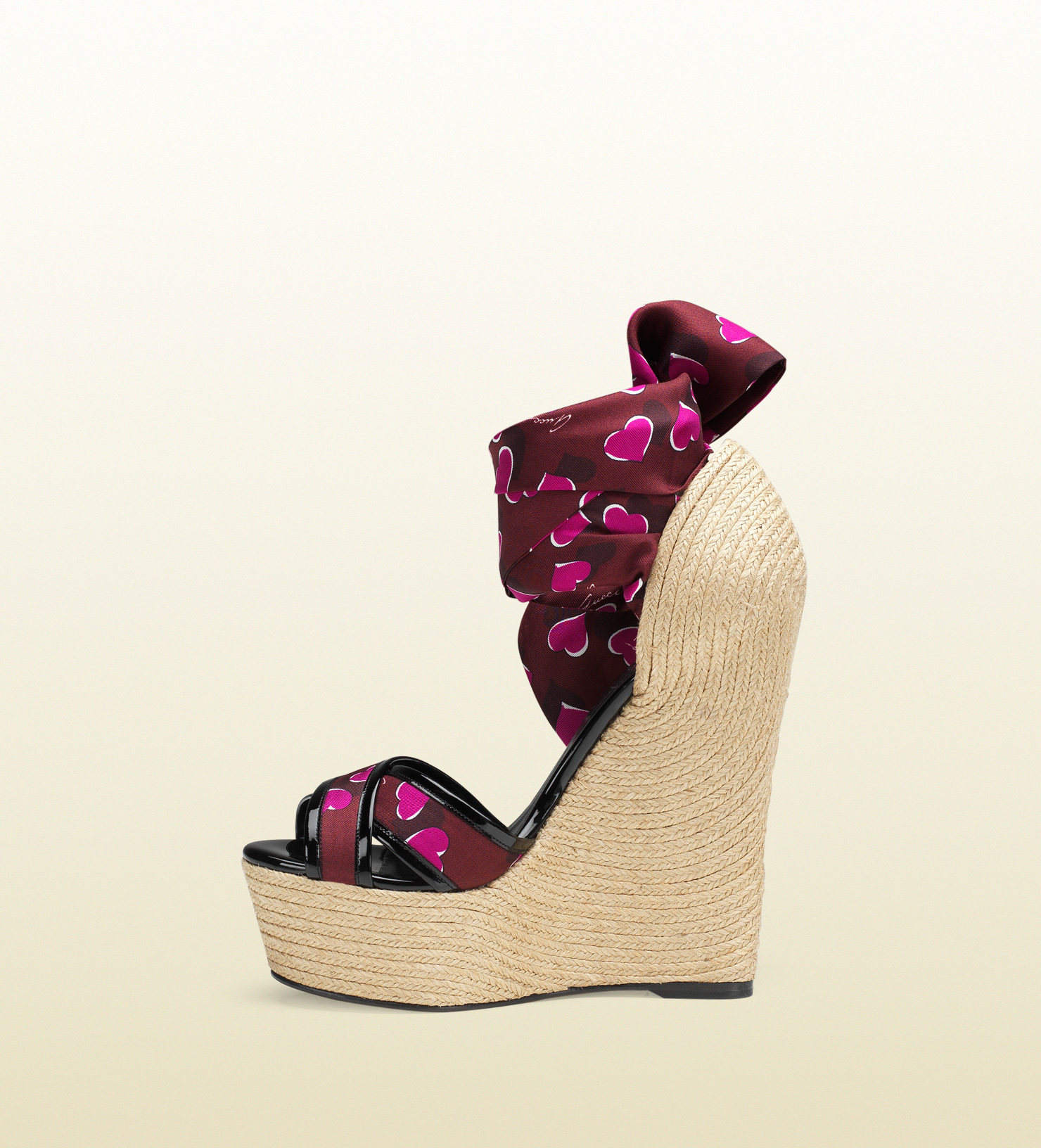 gucci tie up sandals