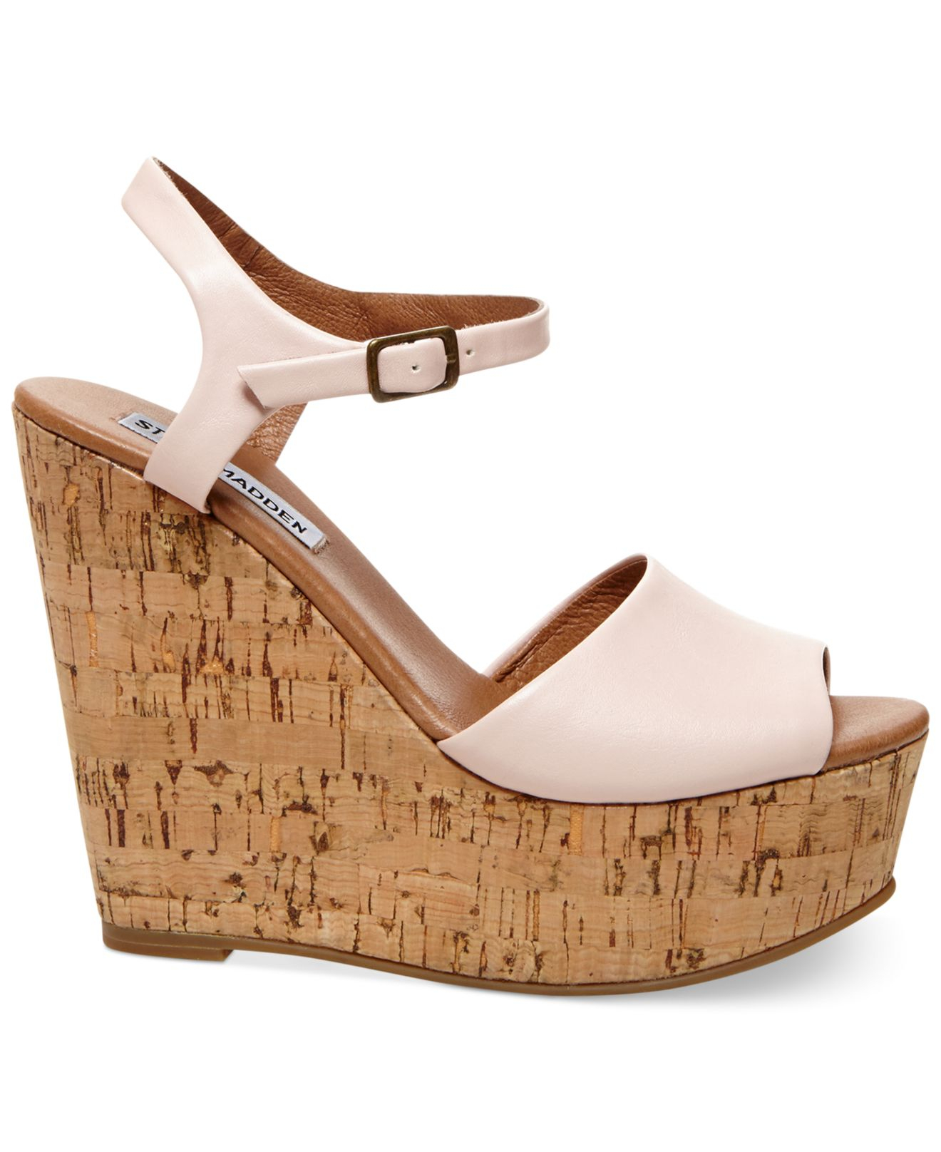 steve madden pink platform sandals