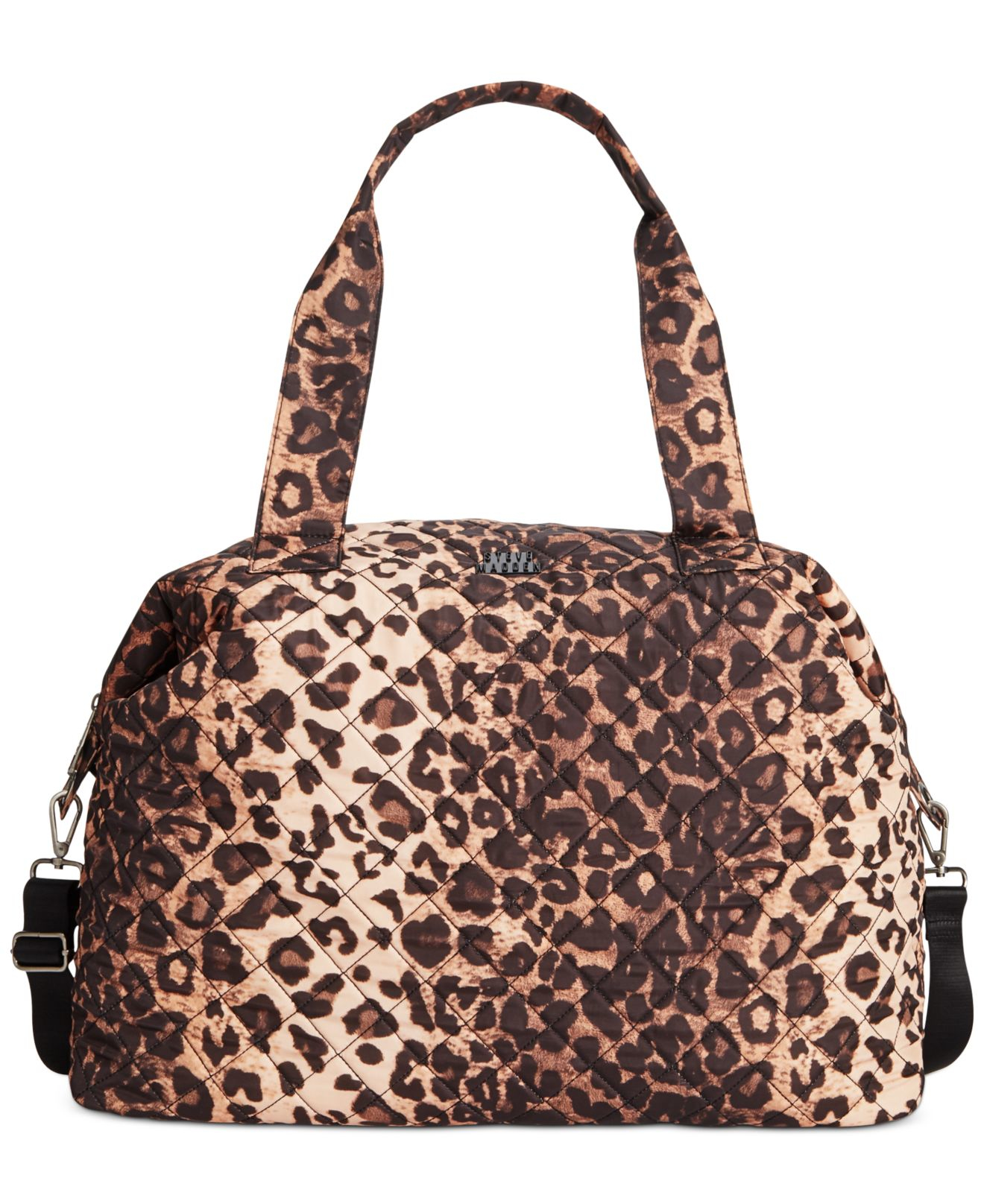 Steve madden Quilted Leopard-print Duffle Bag in Multicolor - Save 44% | Lyst