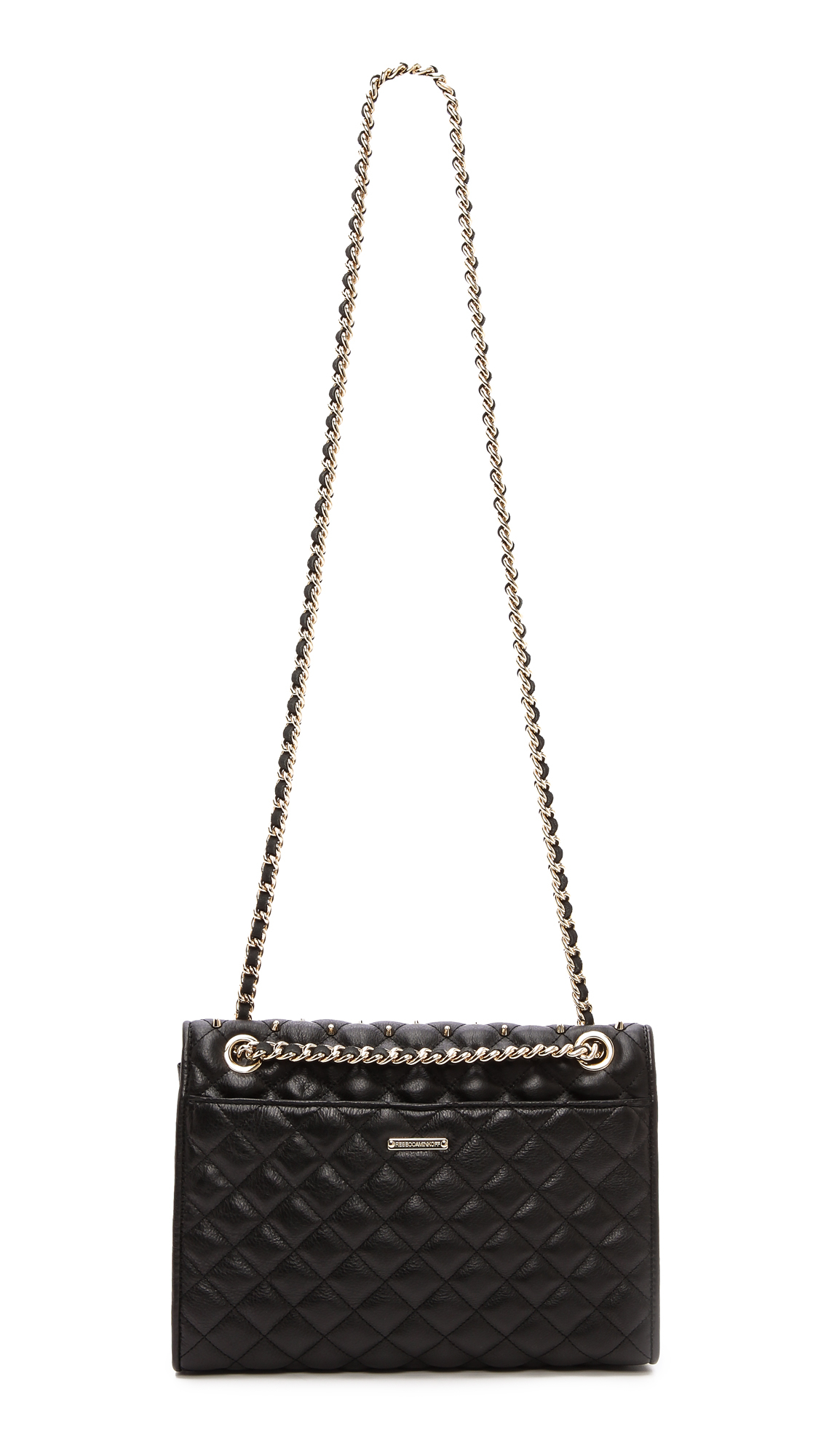 Lyst - Rebecca Minkoff Quilted Affair Bag with Studs in Black