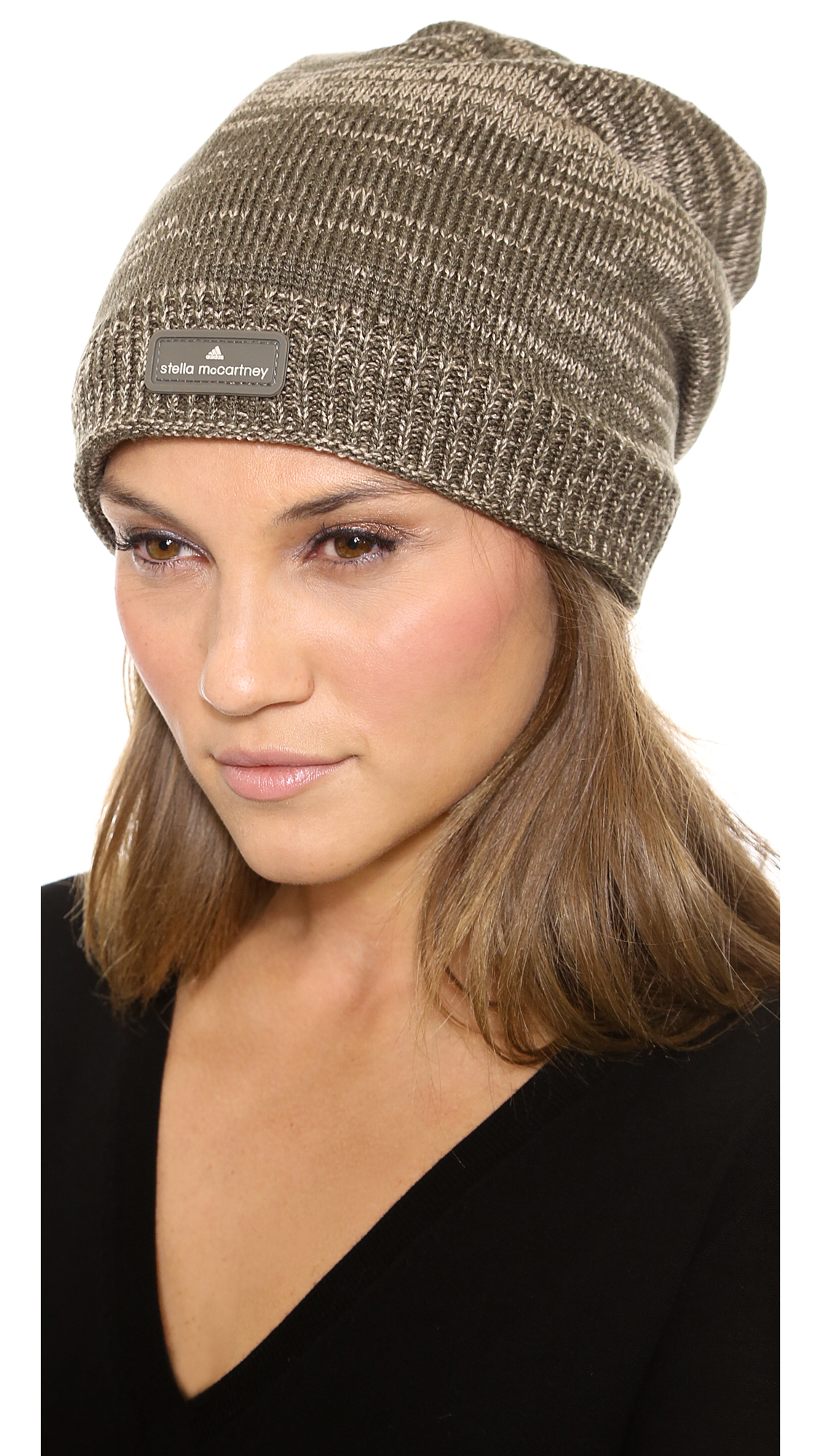 Lyst Adidas By Stella Mccartney Running Beanie Base Brownginger in Brown