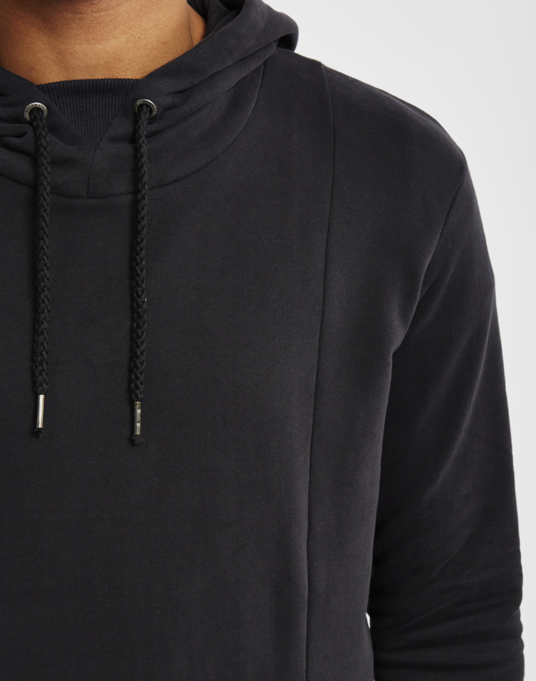 Only & Sons Mens Hoodie With Cut Line Details Black in Black for Men - Lyst