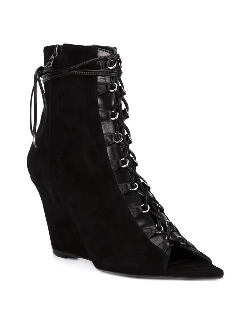 Lyst - Narciso Rodriguez 'deva' Wedge Boots in Black