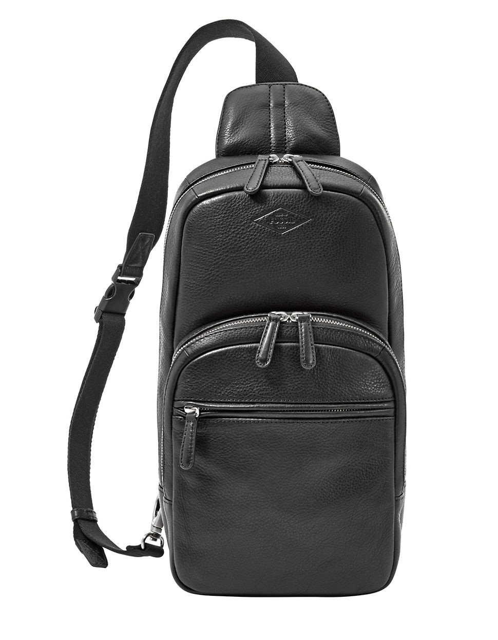 lyst fossil leather backpack in black for lyst fossil leather backpack in black for