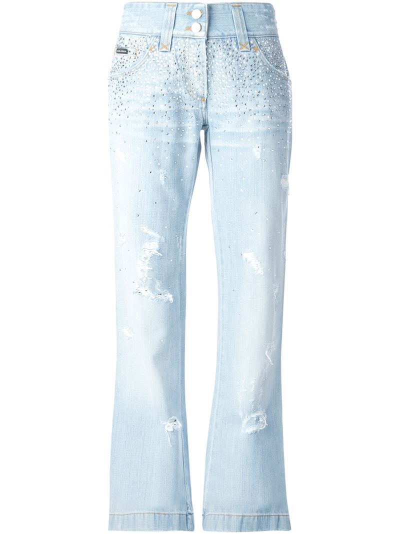 Embellished Rhinestone Jeans For Women – BLVB