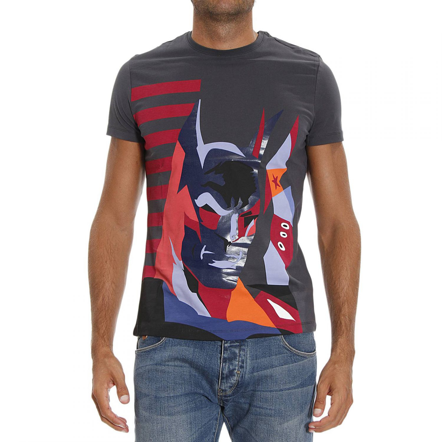 Iceberg T-shirt Short Sleeve Crewneck Batman Print in Gray for Men | Lyst