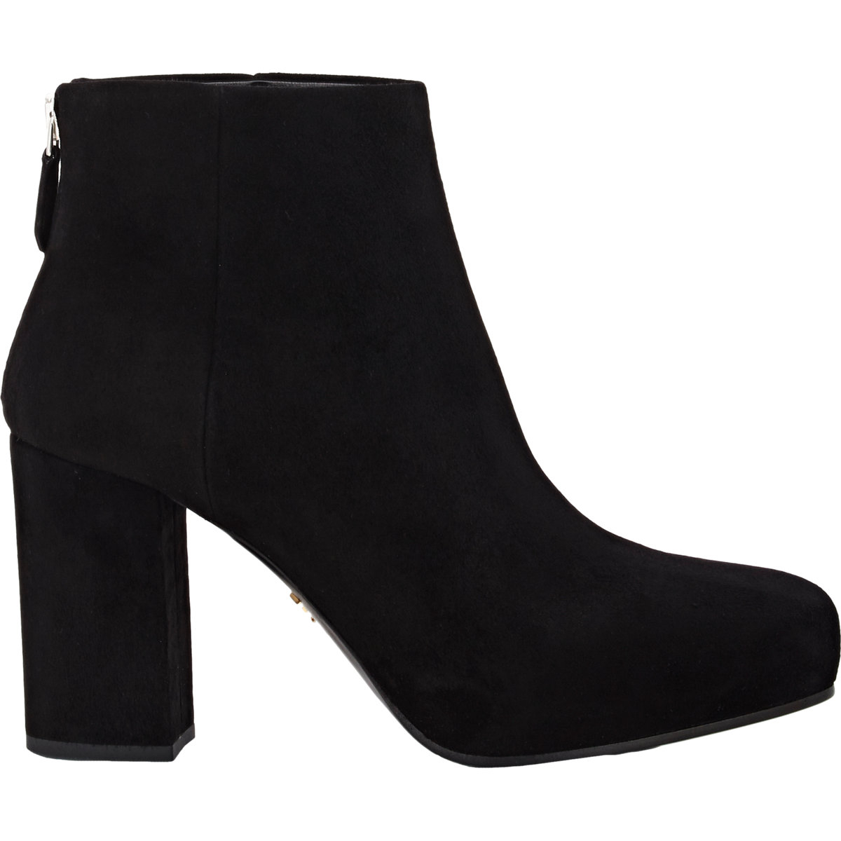 Prada Suede Platform Ankle Boots in Black | Lyst