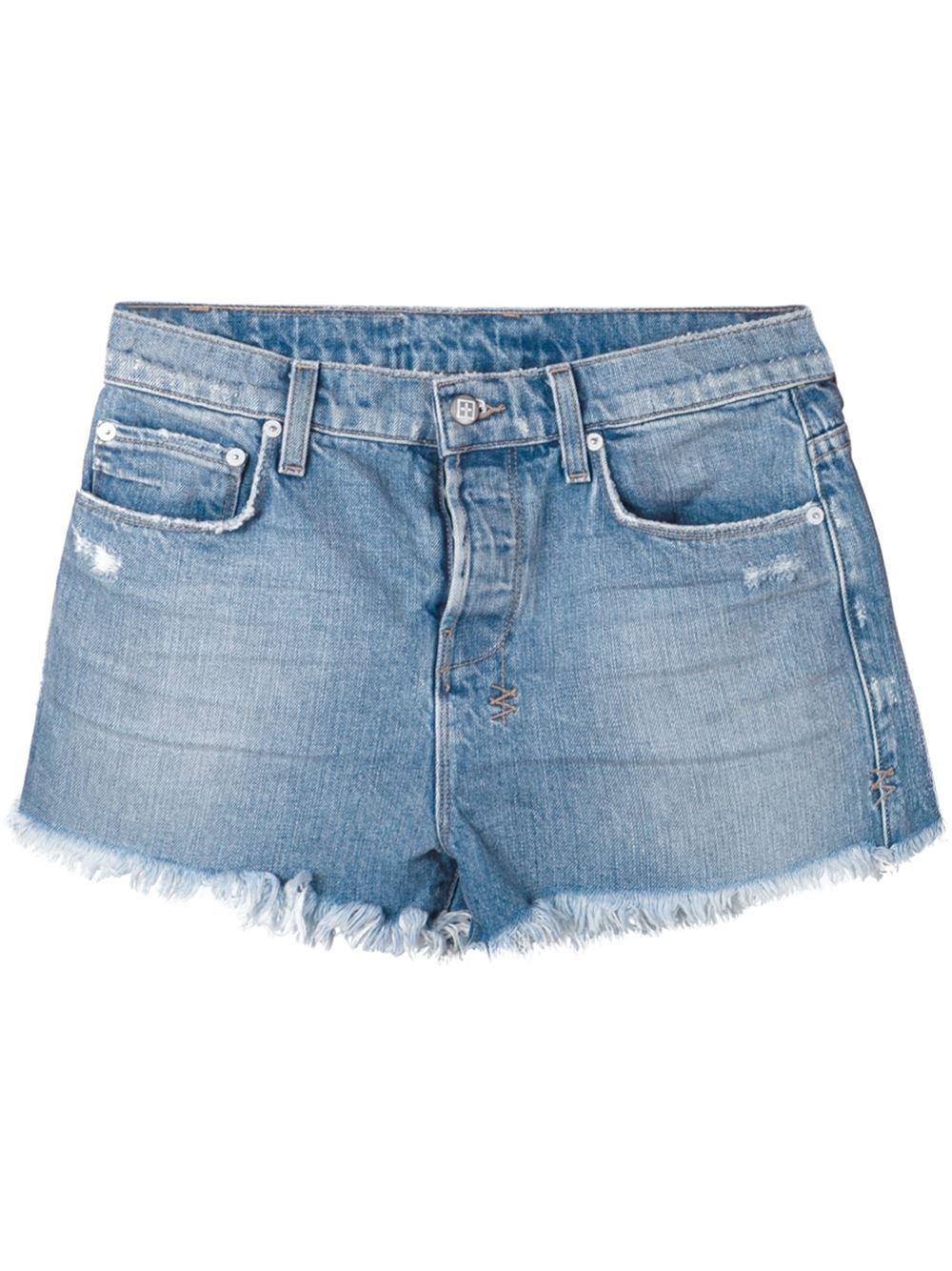 Ksubi Distressed Jeans Shorts in Blue | Lyst