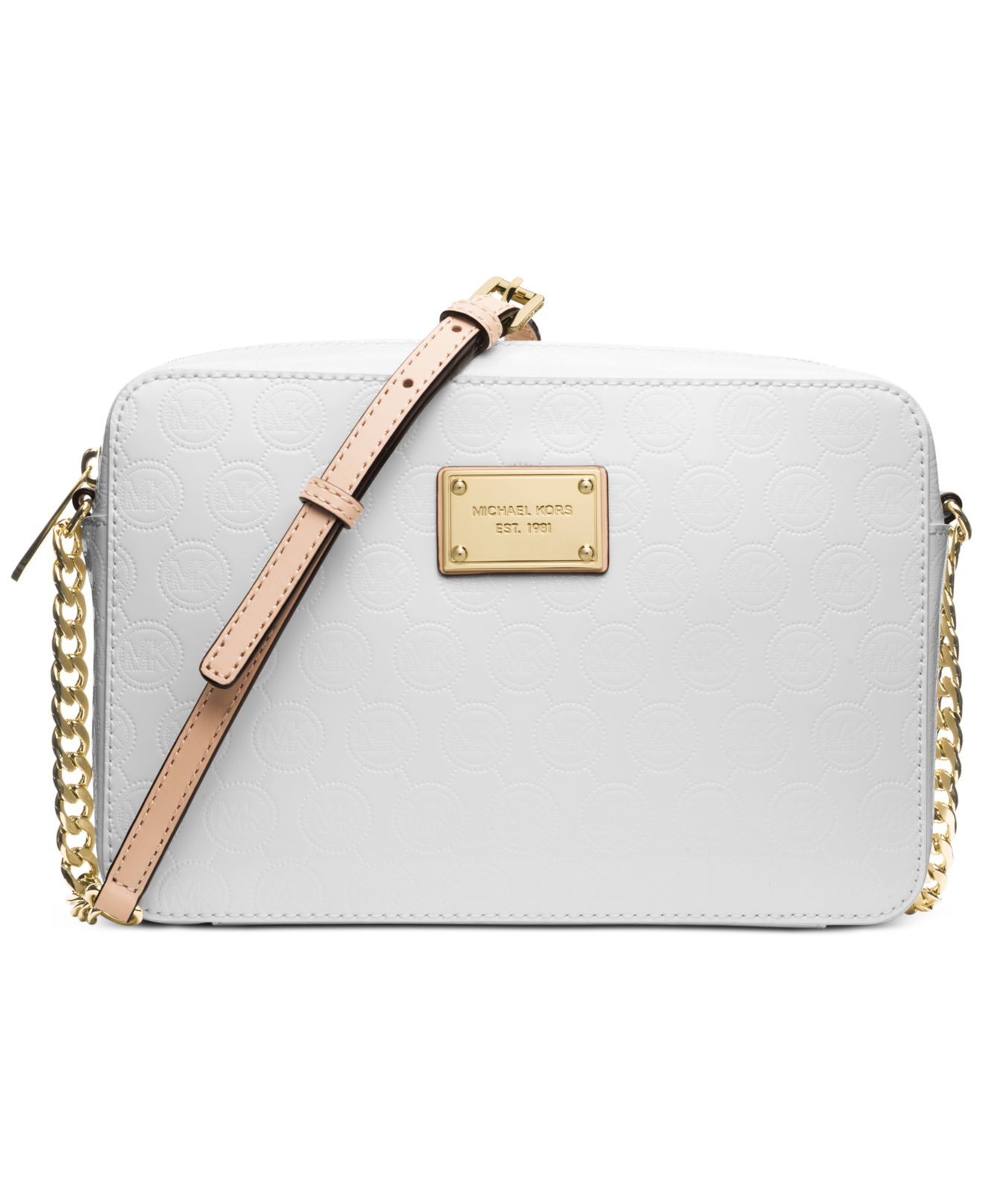 Michael kors white purse macys clearance