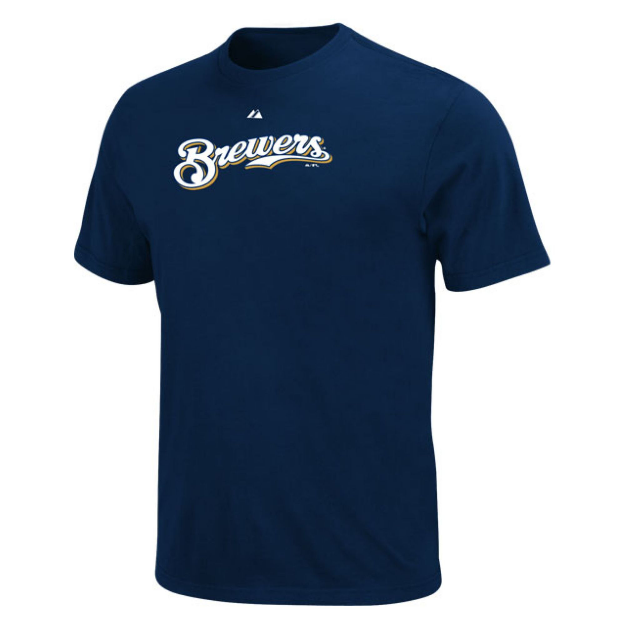 Majestic Boys' Milwaukee Brewers Wordmark T-Shirt in Blue for Men (Navy ...