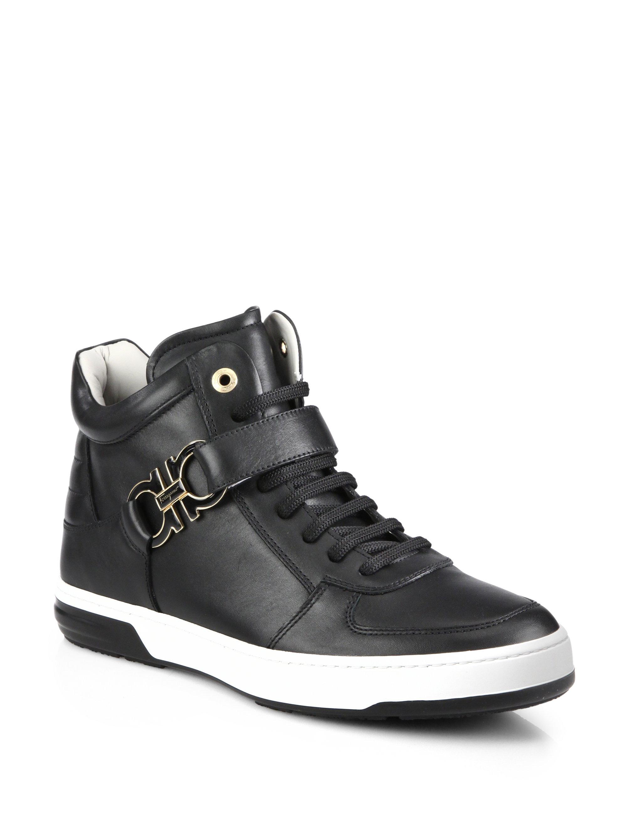 ferragamo high top sneakers