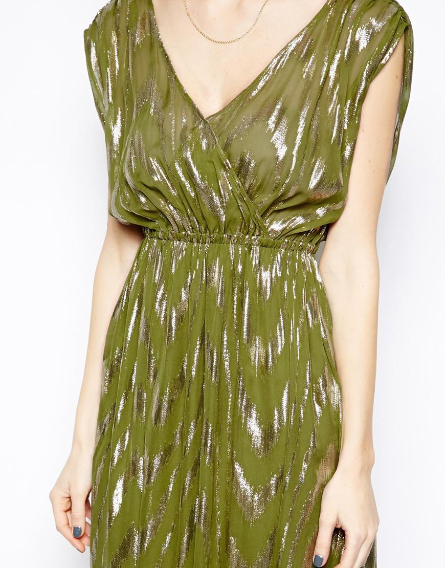 ganni lurex silk