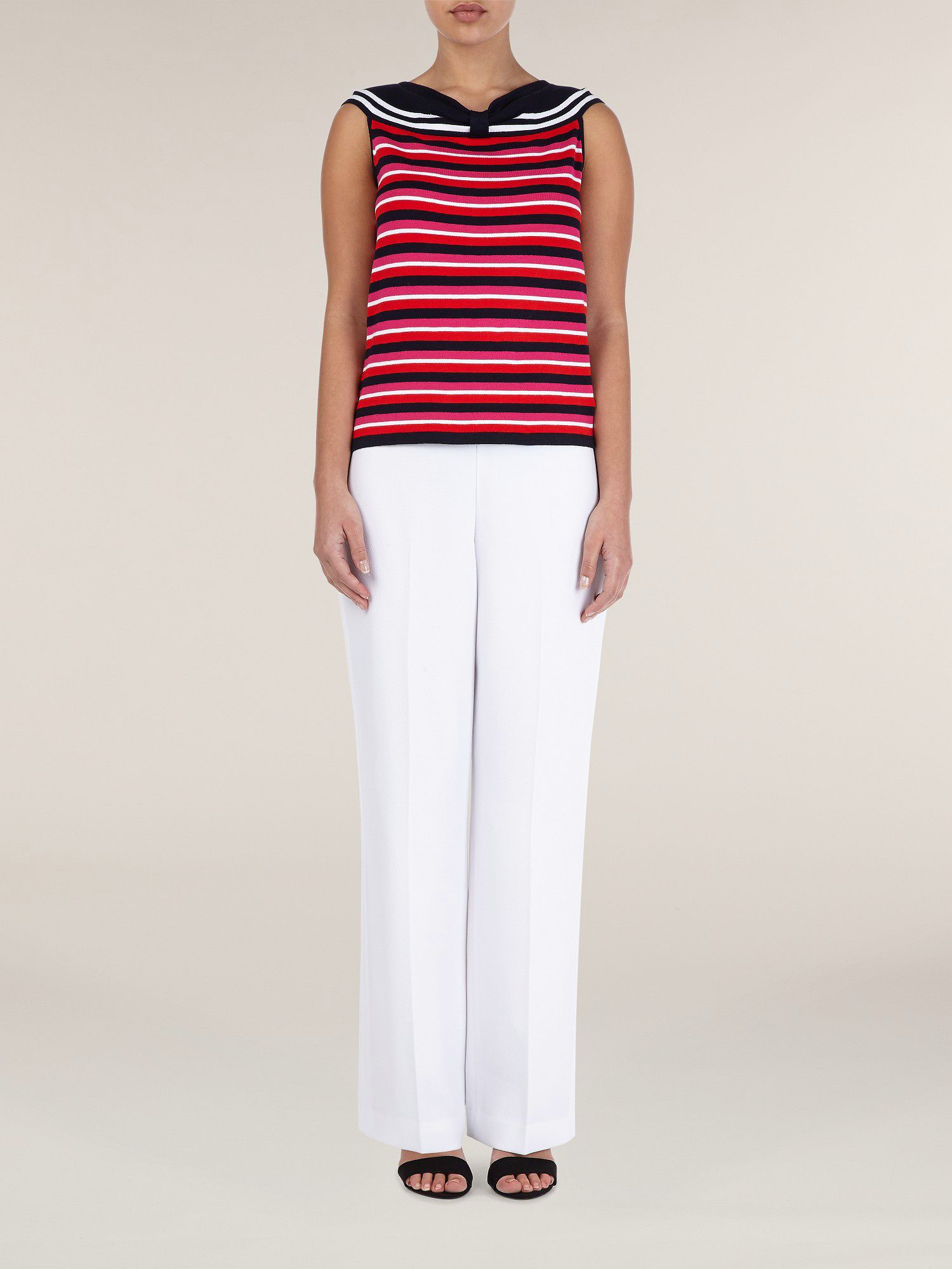 petite white linen trousers