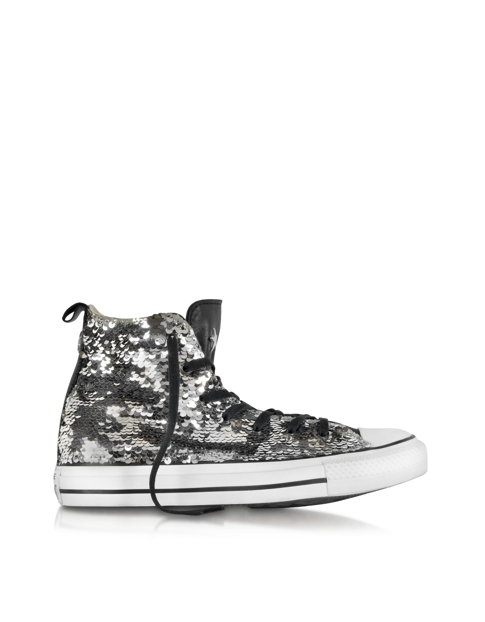 Lyst - Converse Ct As Hi Sparkling Sequins And Canvas Sneaker in White
