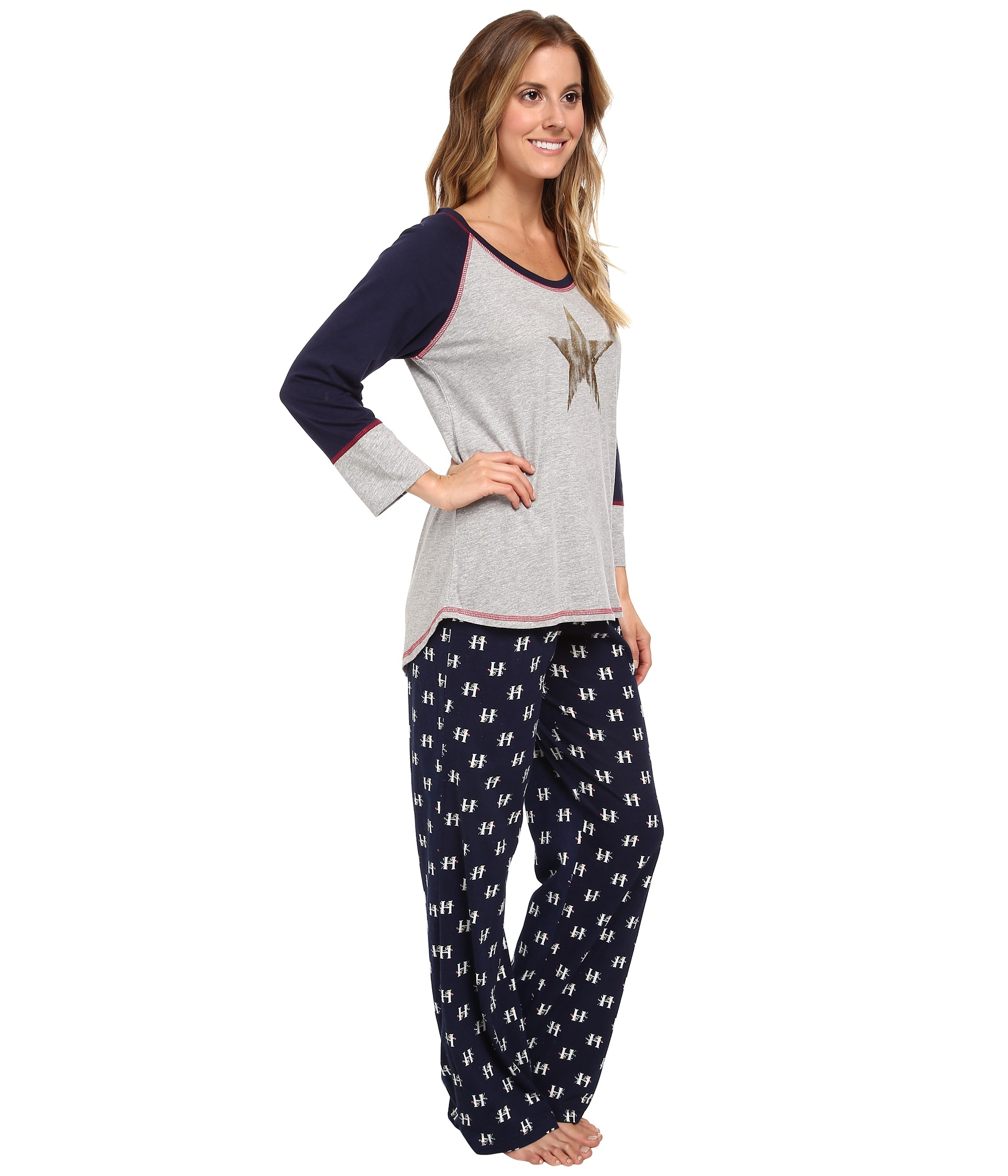 Tommy hilfiger Top And Pajama Pants Gift Set in Gray | Lyst