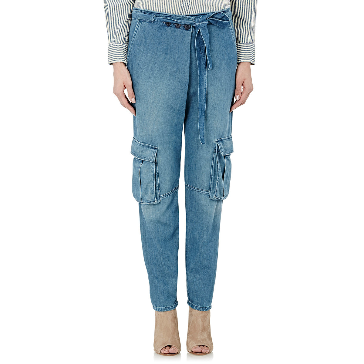 Lyst - Current/Elliott Women's The Crossover Pant Cargo Jeans in Blue