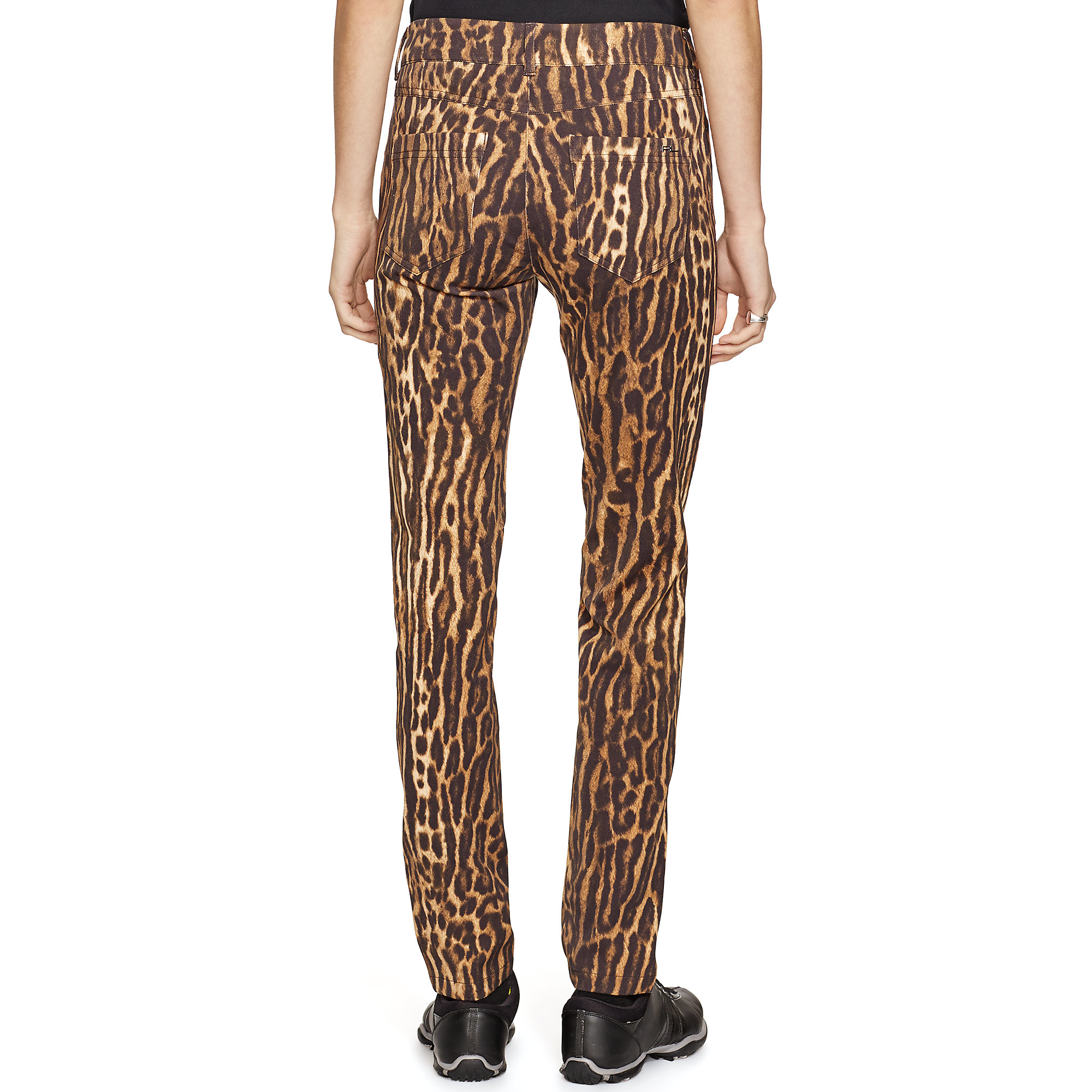 leopard print stretch pants