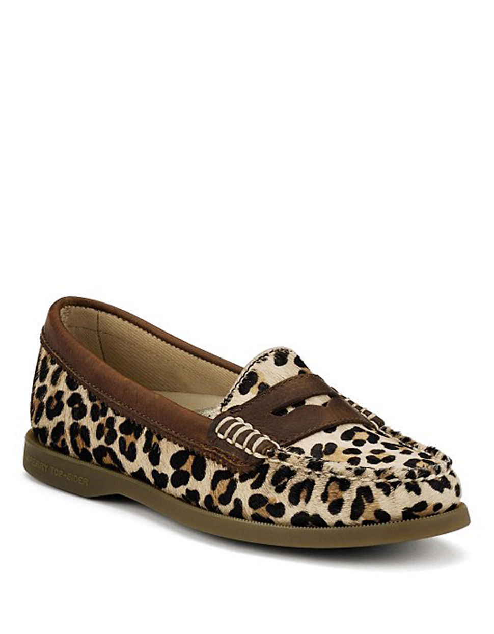 Lyst - Sperry top-sider Hayden Leopard-Print Calf Hair Loafers