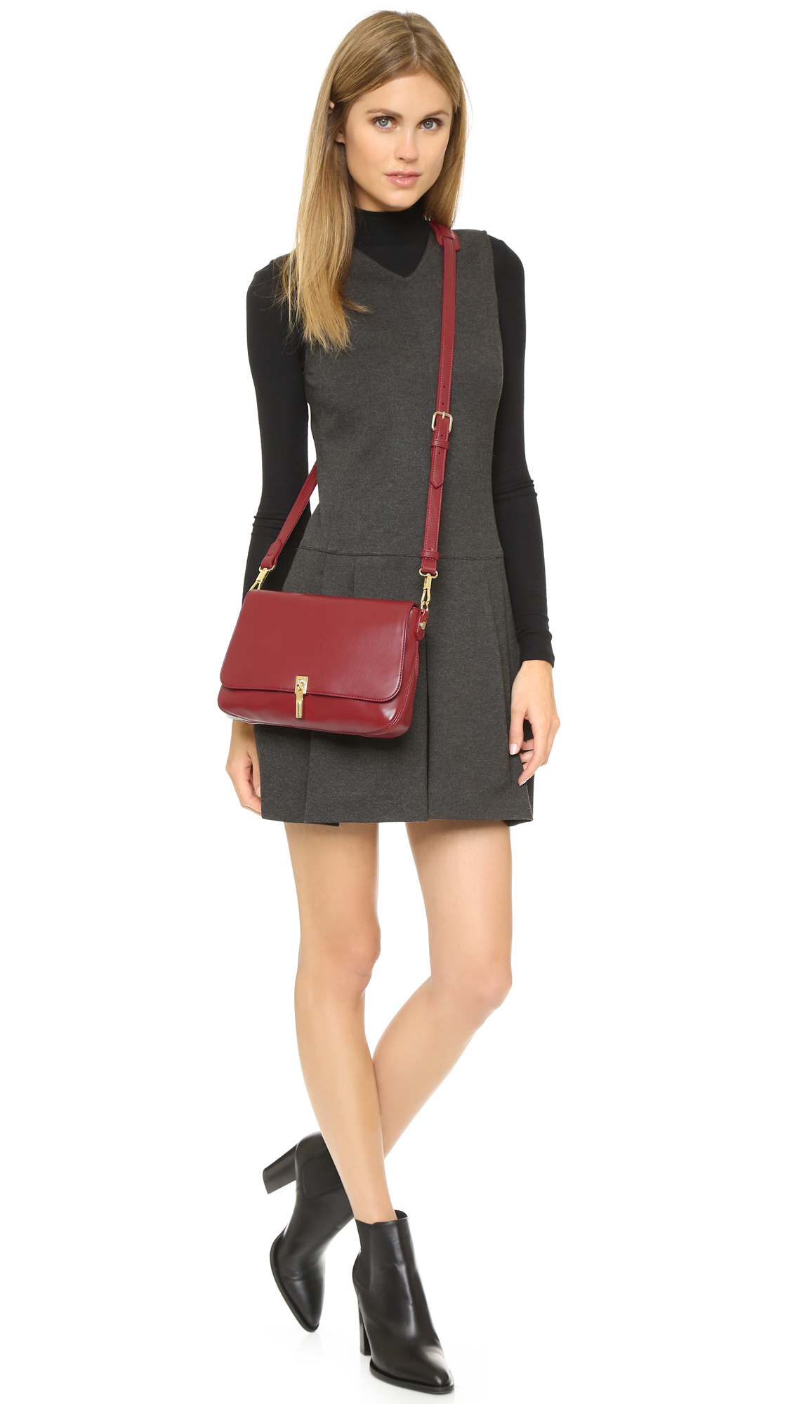 Lyst Elizabeth And James Cynnie Mini Cross Body Bag Adzuki Bean Gallery