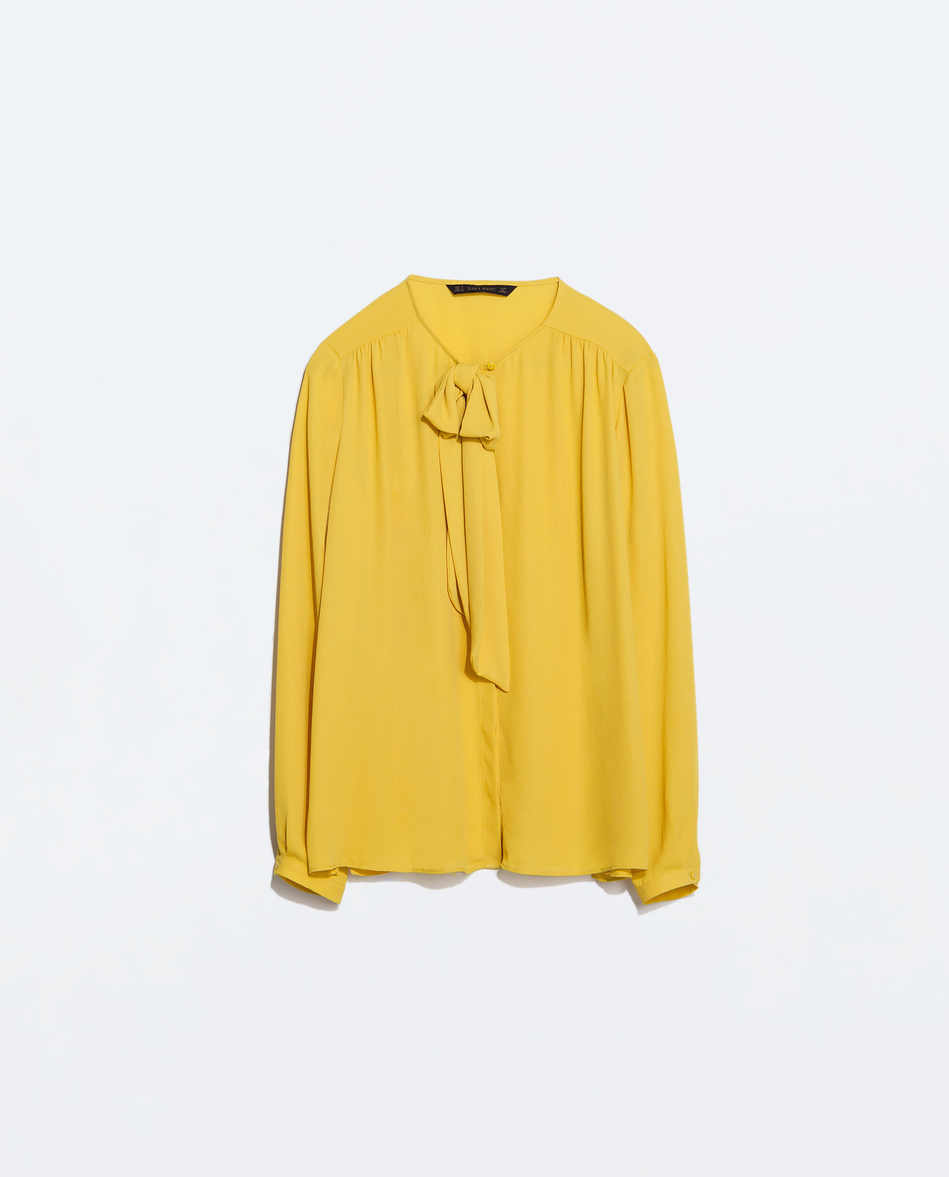 zara yellow shirt men