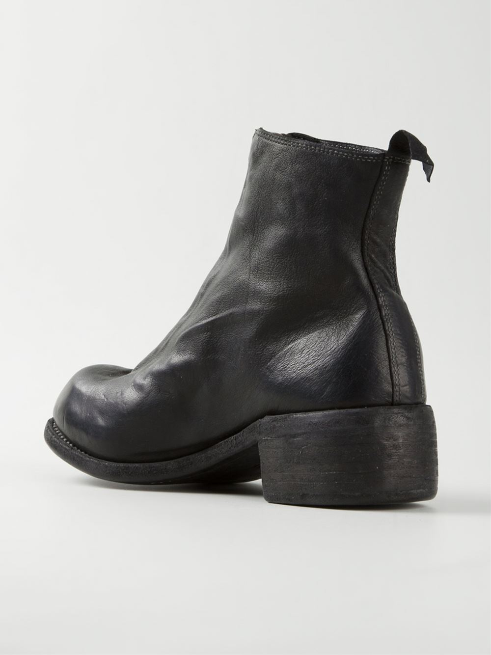 guidi front zip loafers