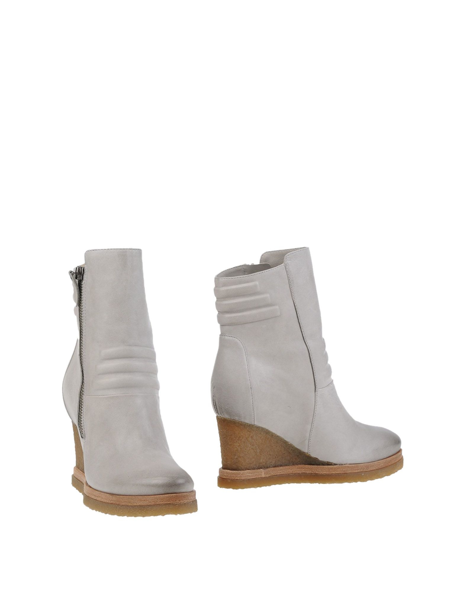 gray flat ankle boots
