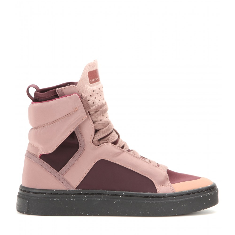 adidas By Stella McCartney Rubber Asimina High-top Sneakers in Pink - Lyst