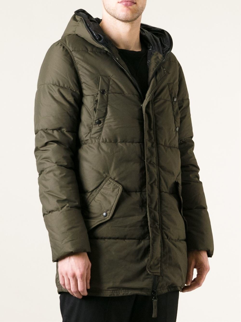 Lyst - Duvetica Padded Hooded Jacket in Green for Men