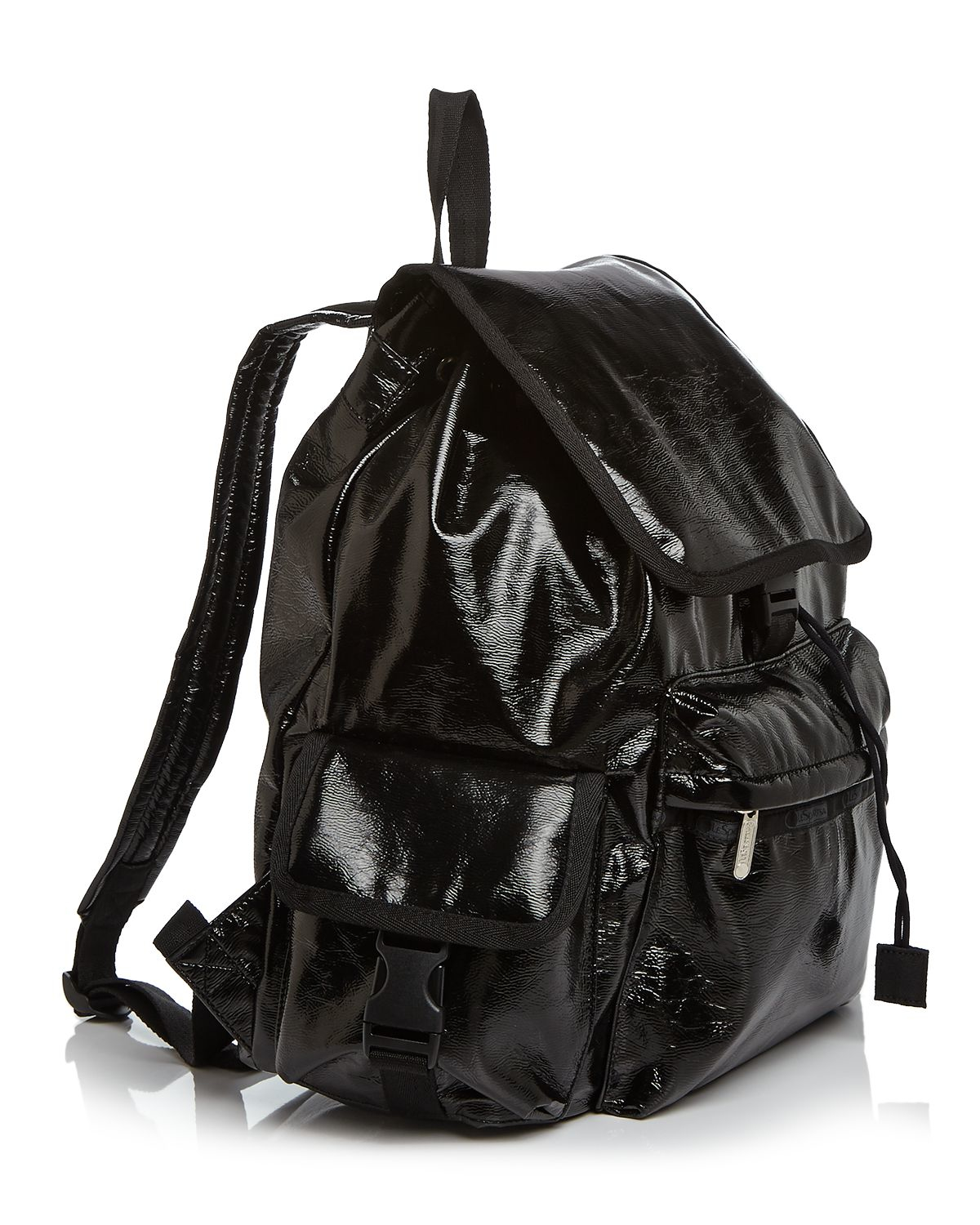 Lyst - LeSportsac Patent Voyager Backpack - Black Patent in Black