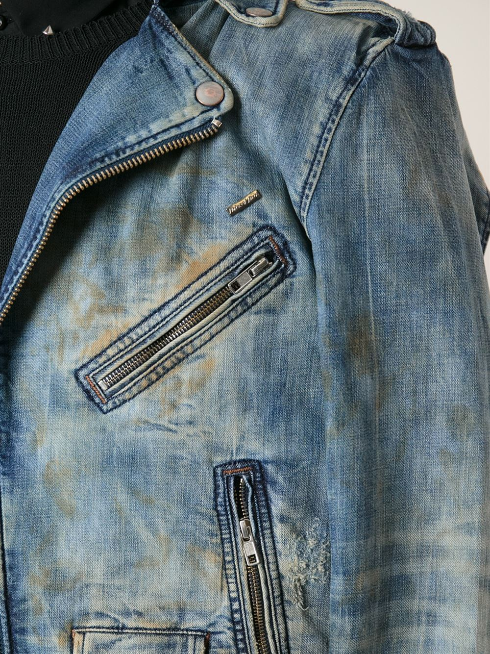 Lyst - Diesel Denim Jacket in Blue for Men