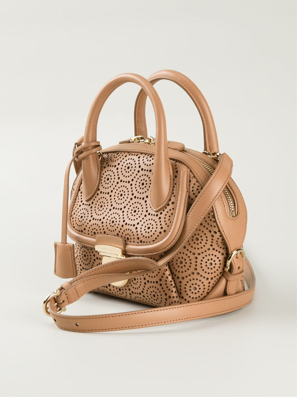 Ferragamo 'Fiamma' Crossbody Bag in Brown Lyst