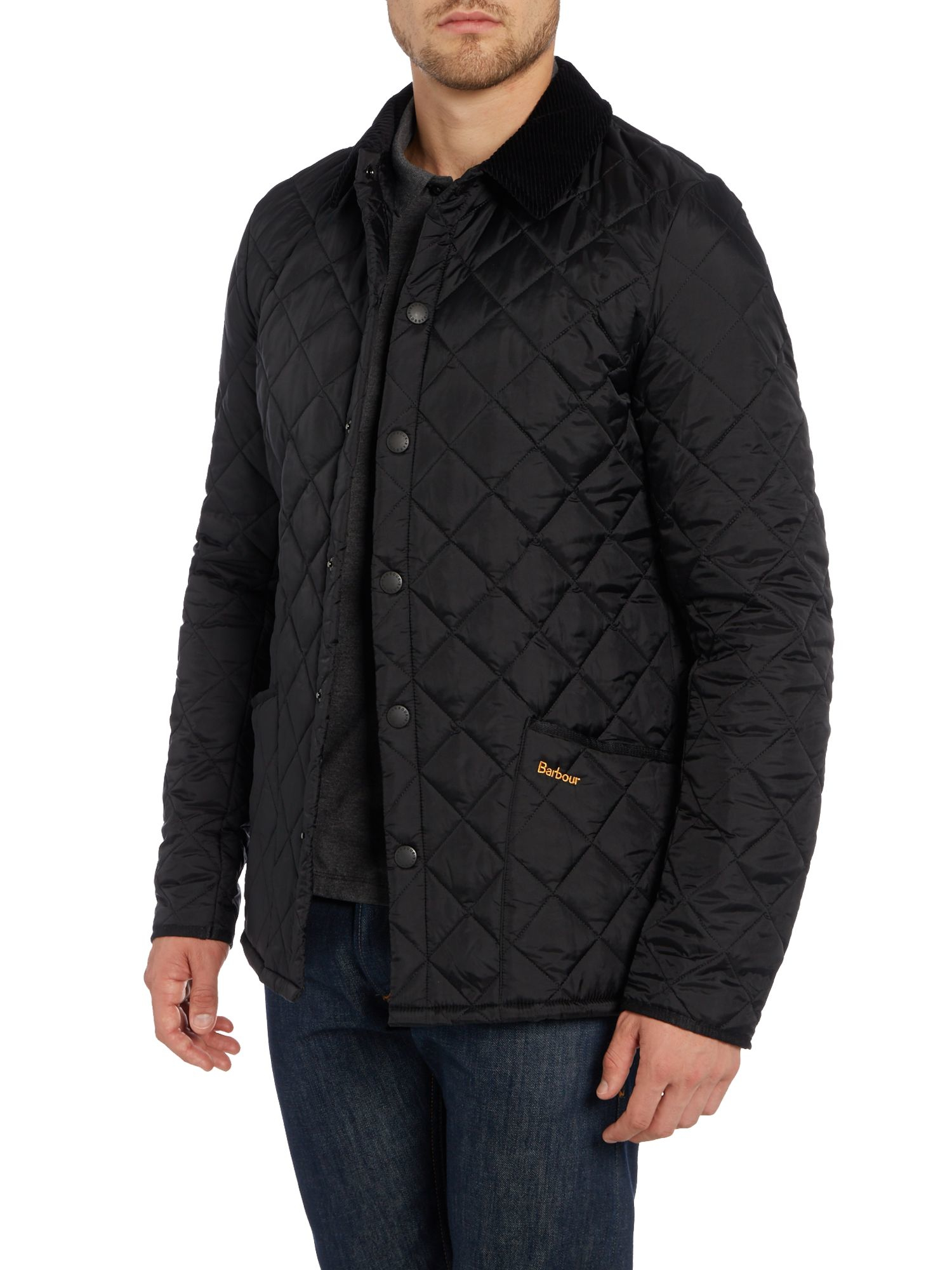 Barbour Heritage Liddesdale Quilted Jacket in Black for Men | Lyst